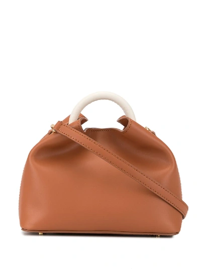 Shop Elleme Baozi Shoulder Bag In Brown