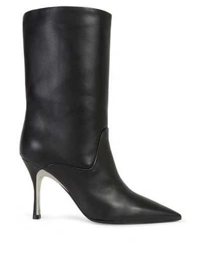 Shop Furla Eva High Boot T.90 Woman Ankle Boots Black Size 8 Soft Leather