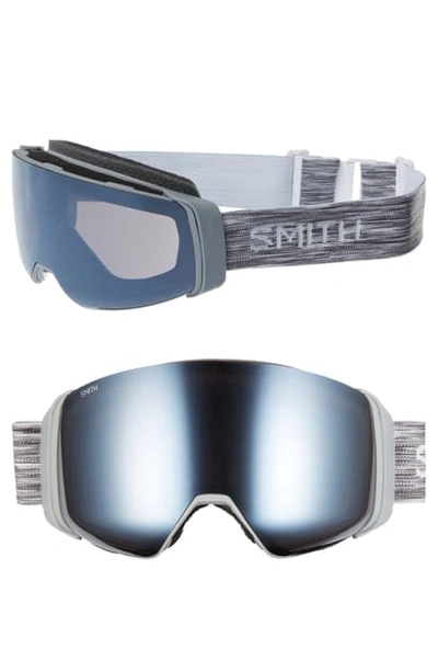 Shop Smith 4d Mag 205mm Snow Goggles - Cloud Grey/ Grey