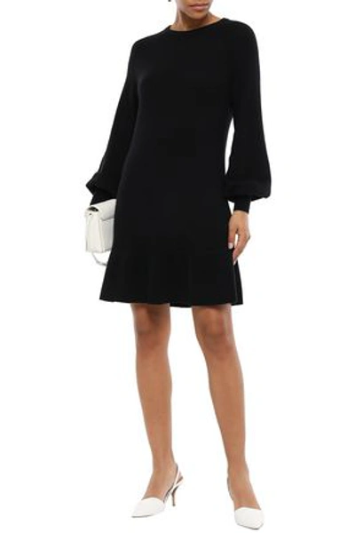 Shop Autumn Cashmere Woman Cashmere Mini Dress Black