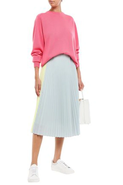Shop Victoria Beckham Woman Cashmere-blend Sweater Pink