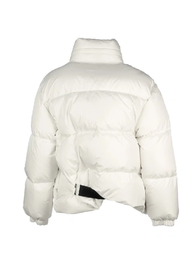 Shop Prada High-collar Puffer Jacket In White