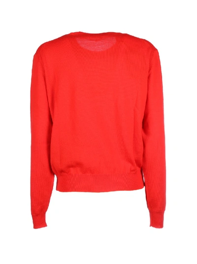 Shop Balenciaga Wool Sweater In Red