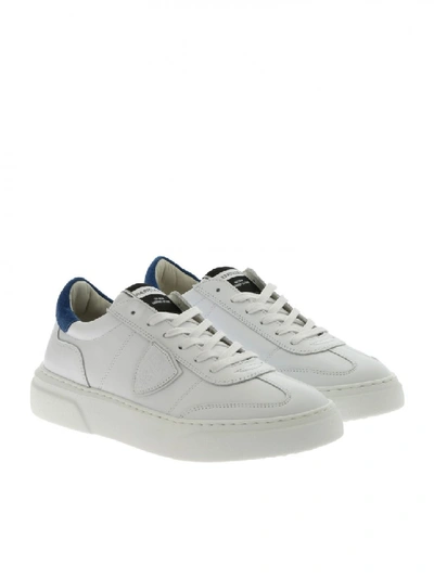 Shop Philippe Model Sneaker Leather Balu V021 In White