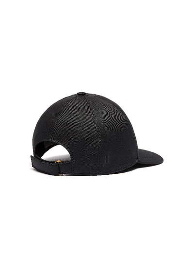 Shop Gucci Logo Embroidered Baseball Cap In Black