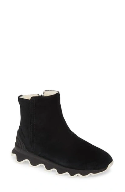 Shop Sorel Kinetic Insulated Waterproof Short Boot In Black Suede