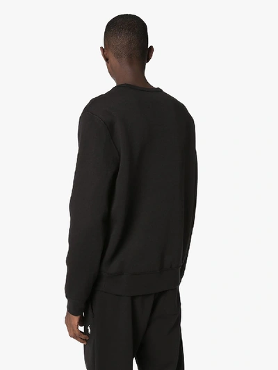 Shop Polo Ralph Lauren Logo Print Sweatshirt In Black