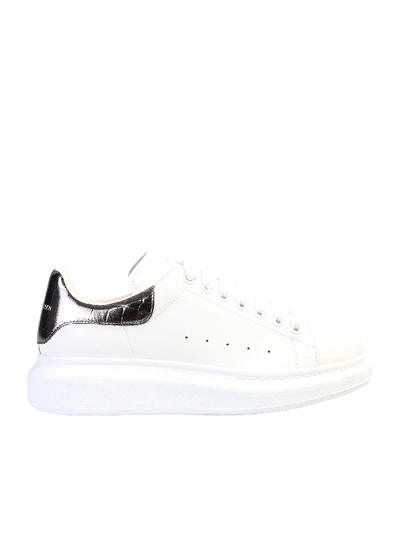 Shop Alexander Mcqueen Branded Sneakers In White