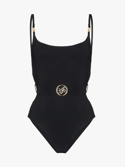 Shop Agent Provocateur Laurella Low Back Swimsuit In Black