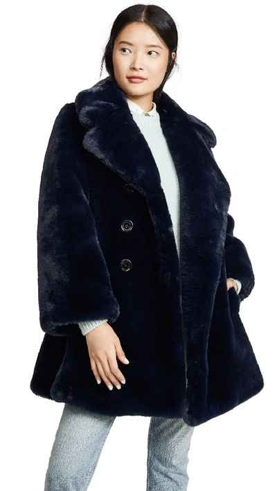 Shop Marc Jacobs Sofia Loves The Peacoat In Navy