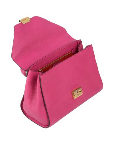 Shop Mark Cross Handbag In Fuchsia