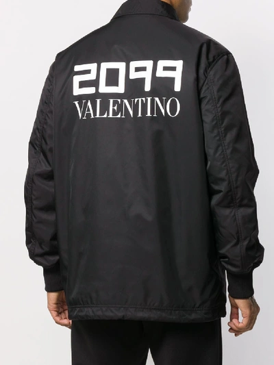 Shop Valentino 2099  Jacket In Black
