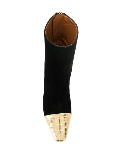 Shop Paris Texas Leather Ankle Boots In Black