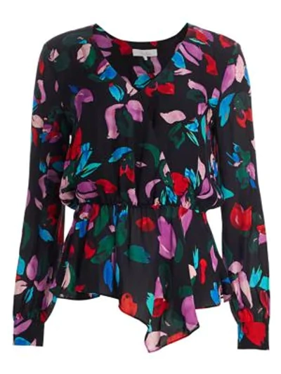 Shop Parker Alyssa Floral Blouse In Jeweled Flower