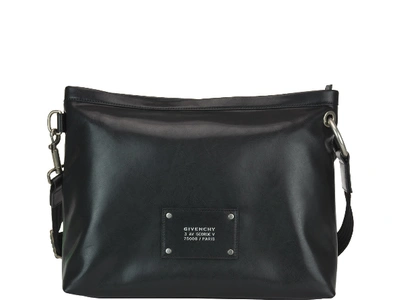 Shop Givenchy Tag Messenger Bag In Black