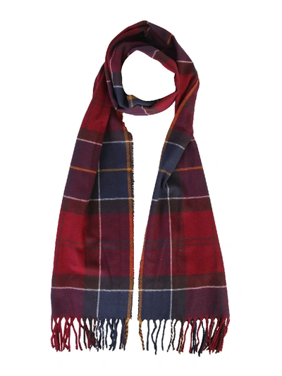 Shop Barbour Tartan Galingale Scarf In Red