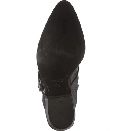 Shop Allsaints Katy Boot In Black Croc Leather