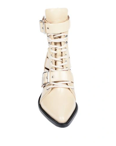 Shop Chloé Woman Ankle Boots Beige Size 7 Soft Leather