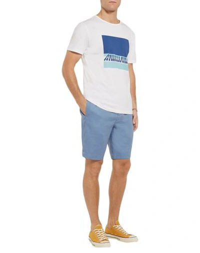 Shop Frescobol Carioca Shorts & Bermuda Shorts In Slate Blue