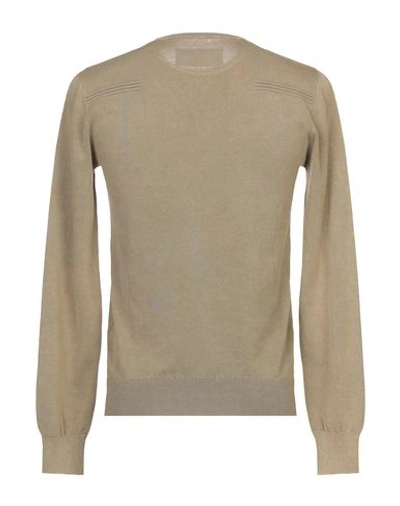 Shop Patrizia Pepe Man Sweater Khaki Size S Cotton In Beige