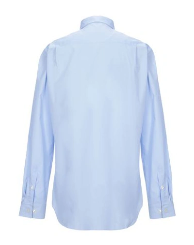 Shop Aquascutum Shirts In Azure