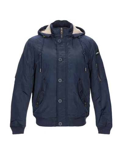 Shop Alessandro Dell'acqua Man Jacket Midnight Blue Size 34 Polyamide
