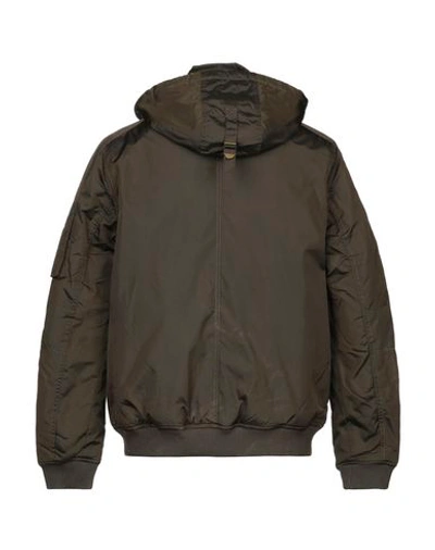Shop Alessandro Dell'acqua Man Jacket Military Green Size 34 Polyamide