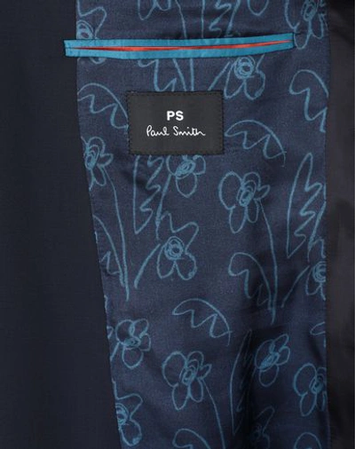 Shop Ps By Paul Smith Suits In Dark Blue