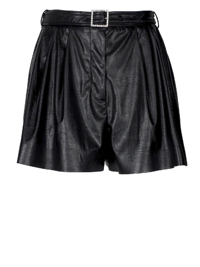 Shop Pinko Black Polyester Shorts
