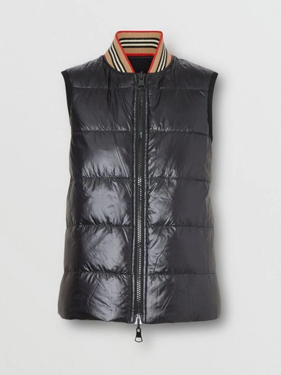 Shop Burberry Coated Nylon Hooded Parka With Detachable Gilet In Black