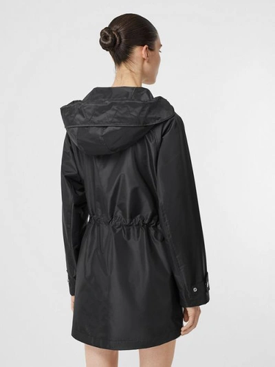 Shop Burberry Coated Nylon Hooded Parka With Detachable Gilet In Black