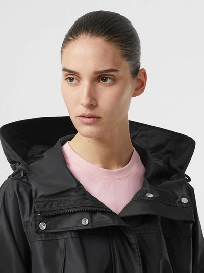 Shop Burberry Coated Nylon Hooded Parka With Detachable Gilet In Black