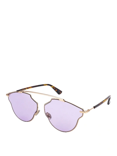 Shop Dior Sorealpop Sunglasses In Gold