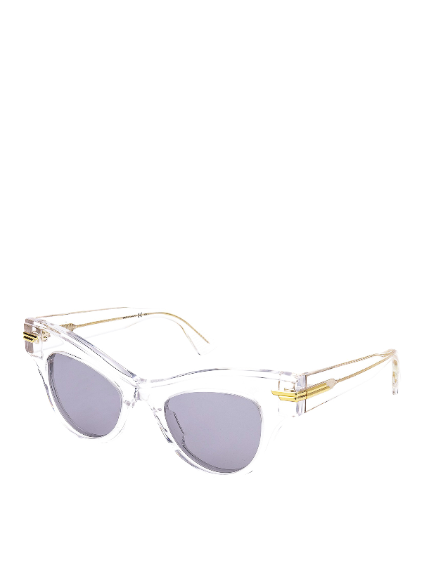 Bottega Veneta Originals Cat-eye Acetate Sunglasses In White | ModeSens