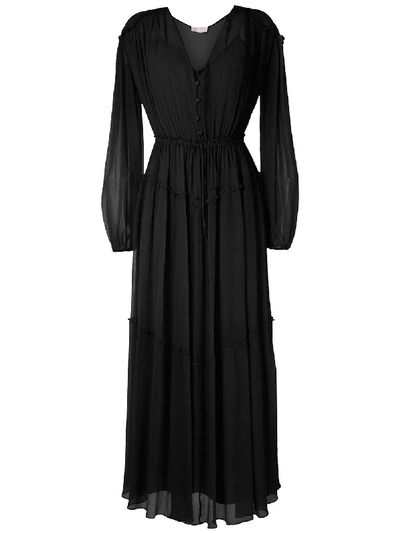 Shop Nk Flow Vic Silk Dress In Black