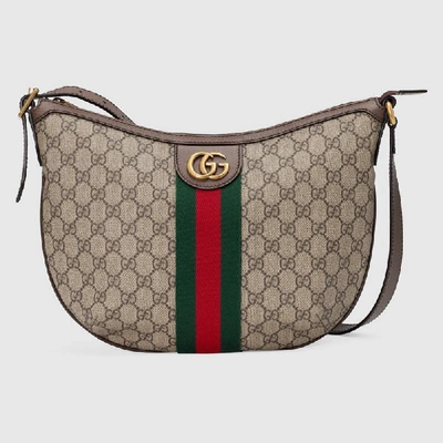 Shop Gucci Ophidia Gg Small Crossbody Bag In Beige