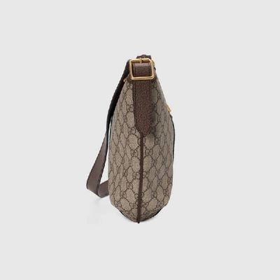 Shop Gucci Ophidia Gg Small Crossbody Bag In Beige