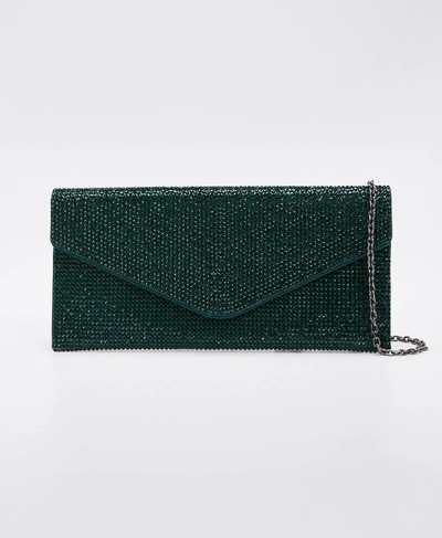 Judith Leiber Couture Beaded Envelope Clutch In Emerald