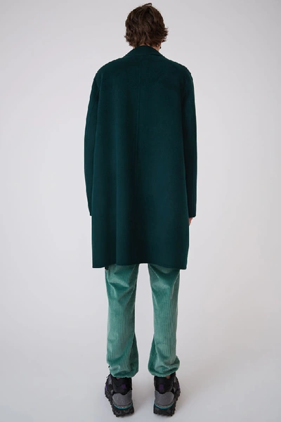 Shop Acne Studios Double Face Coat Bottle Green