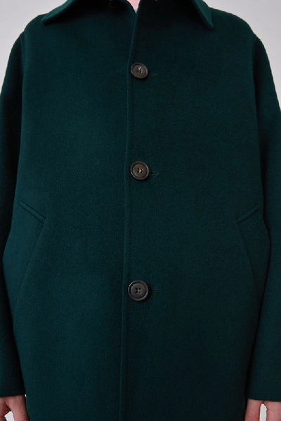 Shop Acne Studios Double Face Coat Bottle Green