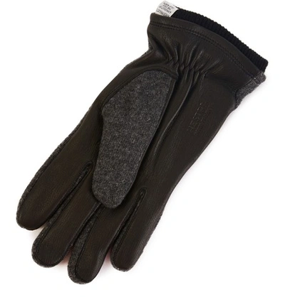 Shop Norse Projects Svante Norse X Hestra Gloves In Charcoal Melange