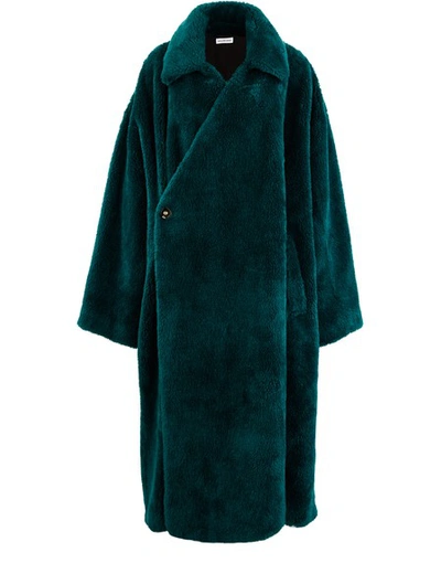 Shop Balenciaga Wrap Coat In 8635