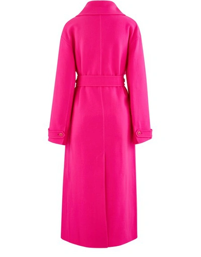 Shop Jacquemus Sabe Coat In Pink