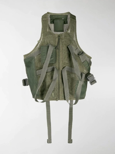 Shop Alyx Cropped Tactical Vest In Green