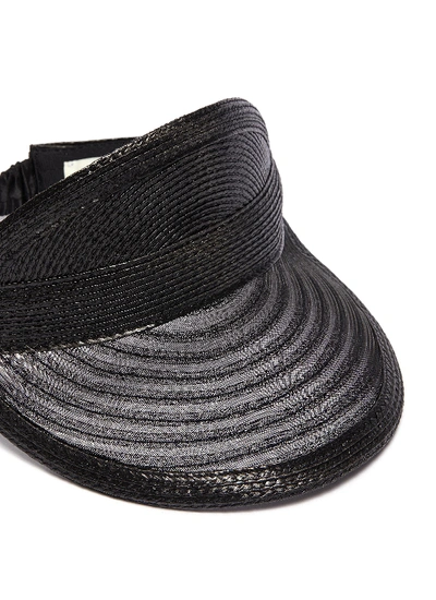 Shop Eugenia Kim 'vicky' Horsehair Bill Visor In Black