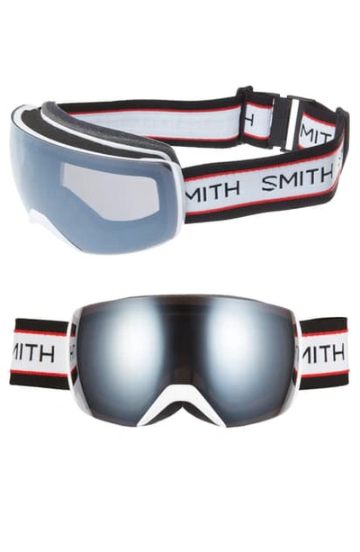 Shop Smith Skyline 205mm Special Fit Chromapop Snow Goggles In Black/ White/ Red/ Grey