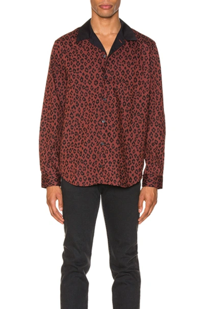 Shop Apc Arid Shirt In Maroon