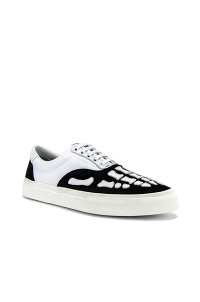 Shop Amiri Skel Toe Lace Up Sneaker In Black & White