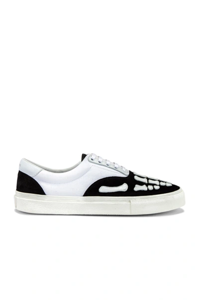 Shop Amiri Skel Toe Lace Up Sneaker In Black & White