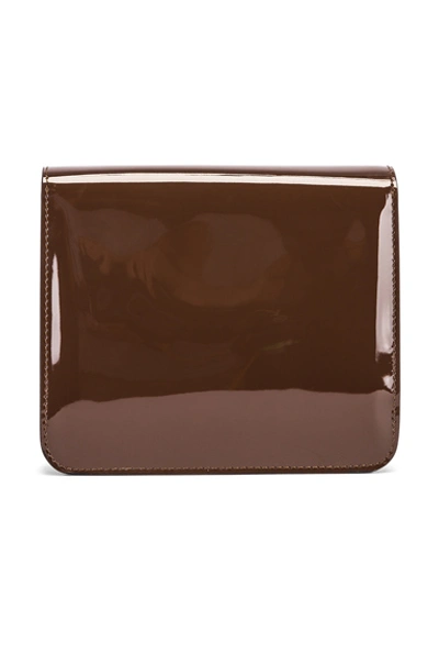 Shop Fendi Karligraphy Mini Bag In Brown